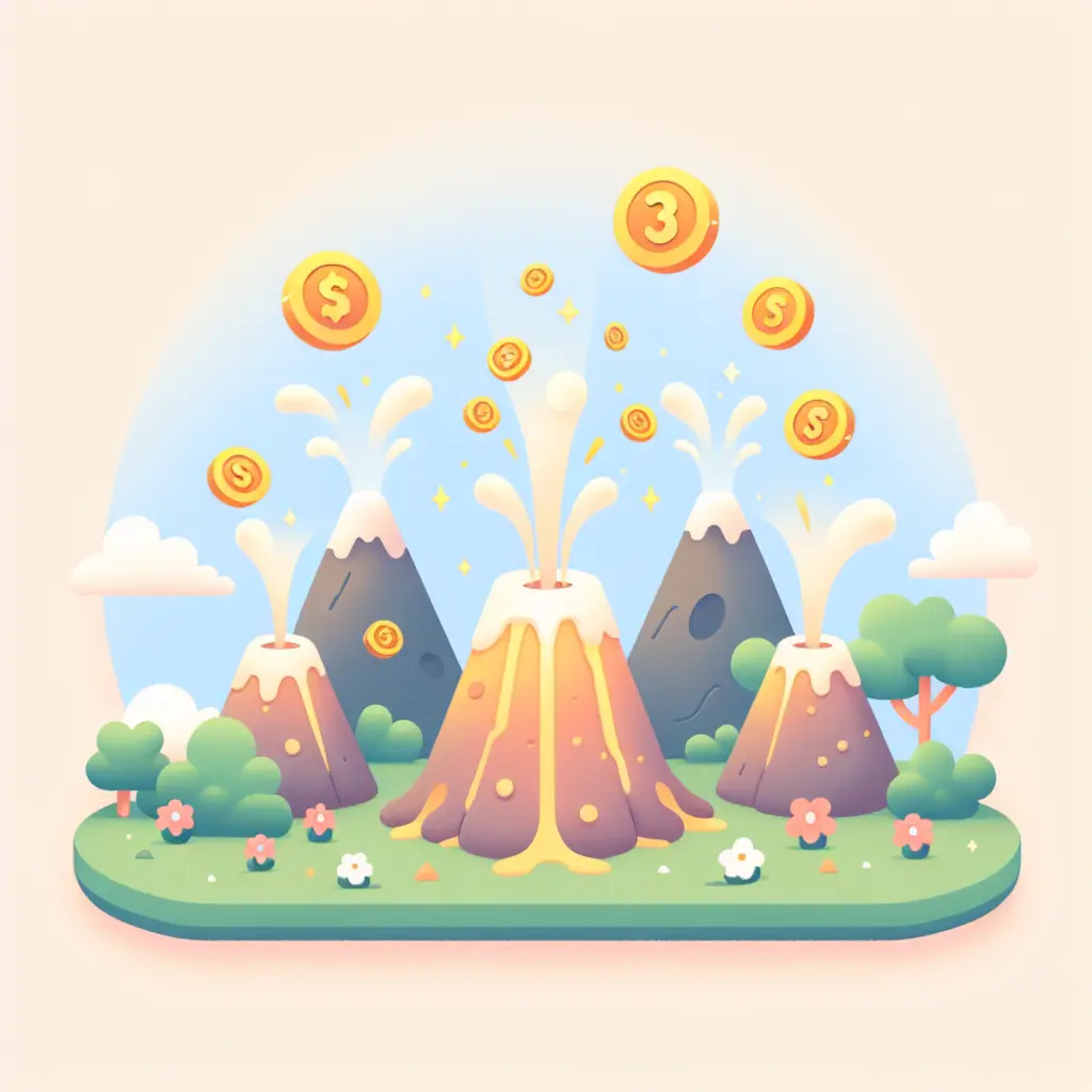 3 Coin Volcanoes